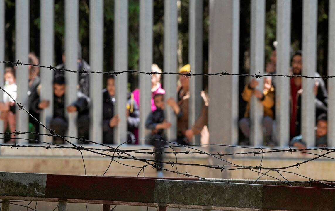 Lenkijos ir Baltarusijos pasienyje įstrigo migrantų grupė