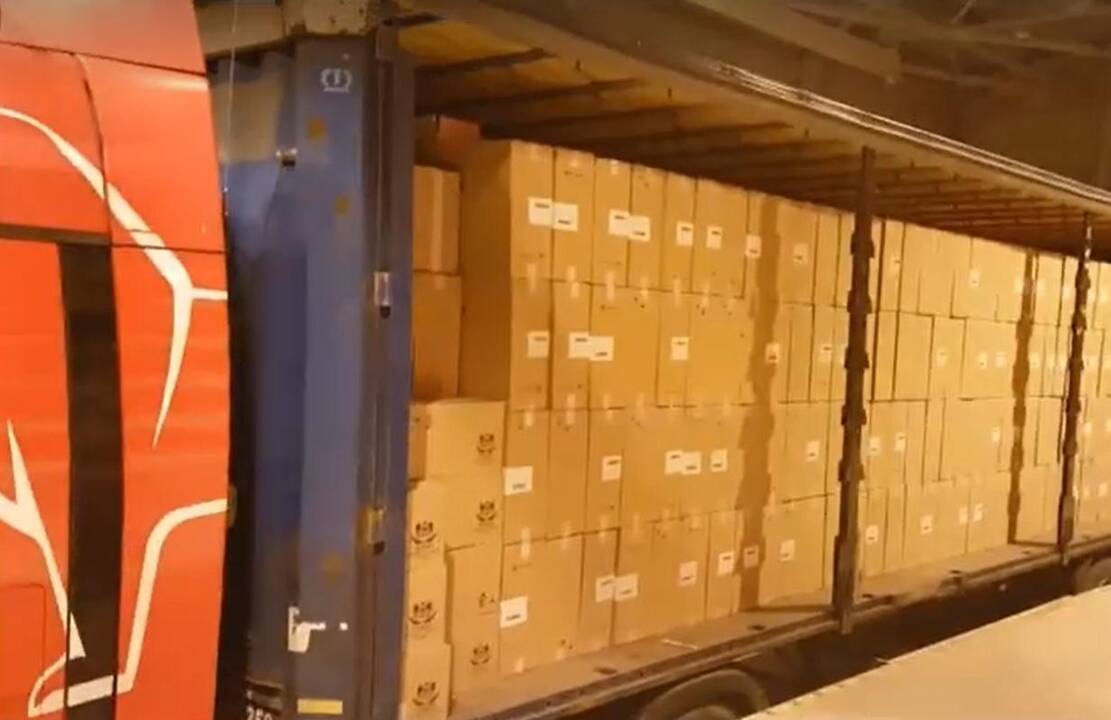 Muitininkai sulaikė 1,2 mln. eurų vertės cigarečių kontrabandos krovinį