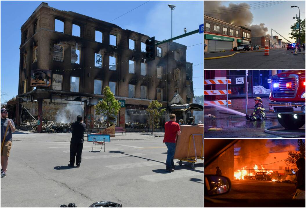 JAV tęsiantis protestams, keliuose miestuose paskelbta komendanto valanda