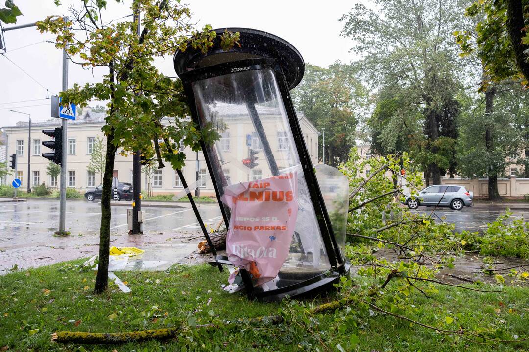 Audros padariniai Vilniuje