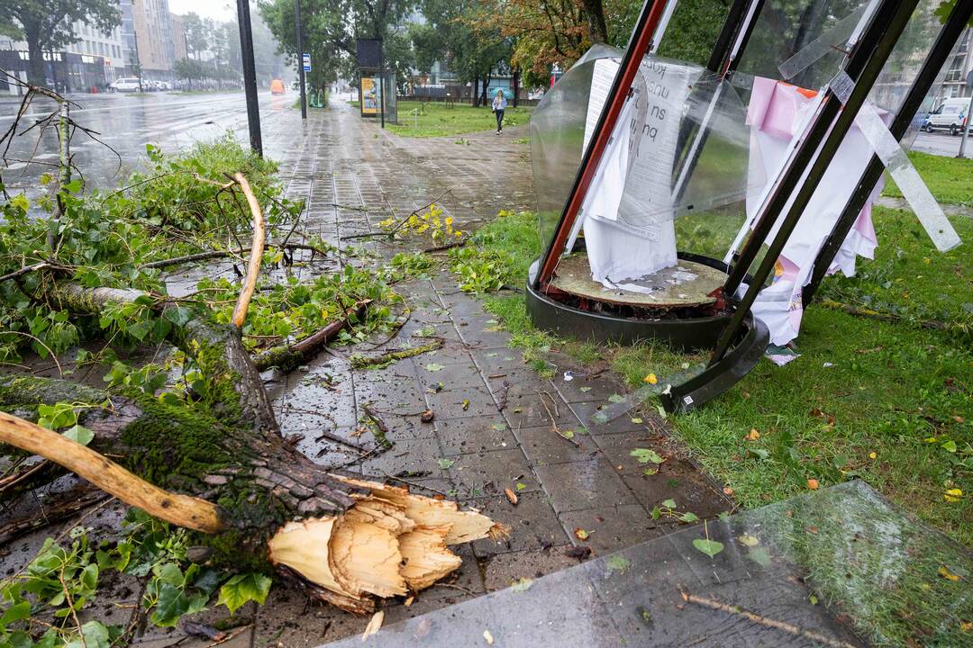 Audros padariniai Vilniuje