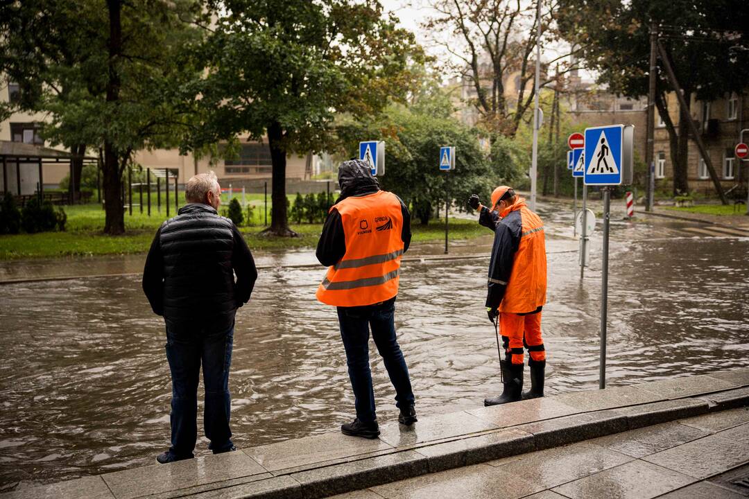 Audros padariniai Vilniuje