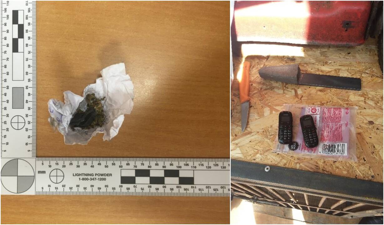Nuteistasis draudžiamus daiktus slėpė darbo vietoje: galimai aptikta ir narkotikų