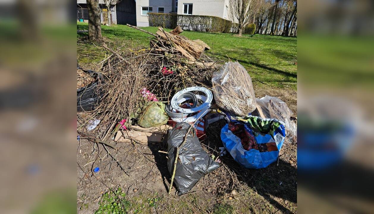 Nubaudė: prie žaliųjų atliekų krūvos džiovyklę ir kilimėlius palikusiai gyventojai buvo skirta bauda, bet ji nesupranta, už ką buvo nubausta.