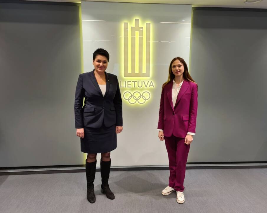 LTOK prezidentė D. Gudzinevičiūtė susitiko su olimpine vicečempione A. Gerasimenia