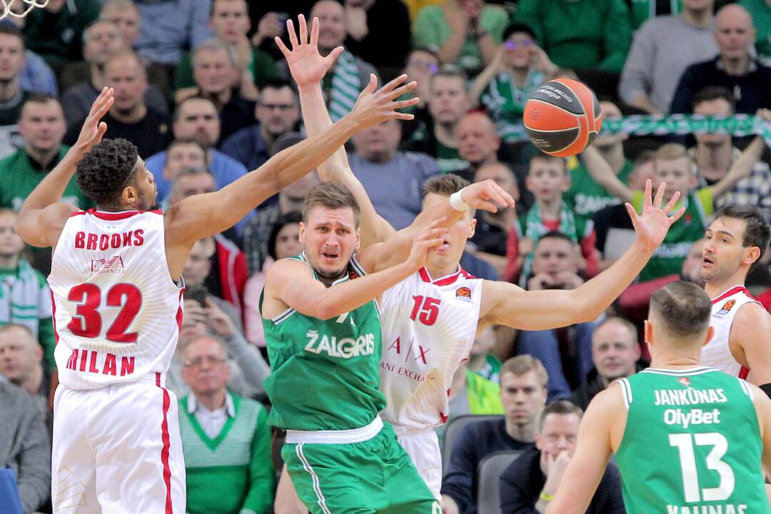 Eurolyga: „Žalgiris“ – „Olimpia“ 105:97