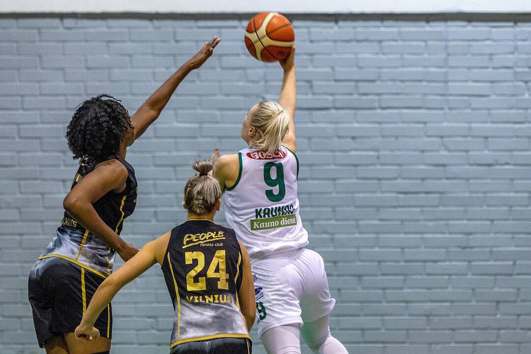 Moterų lyga: „Aistės-LSMU“ – „Kibirkštis“ 66:63