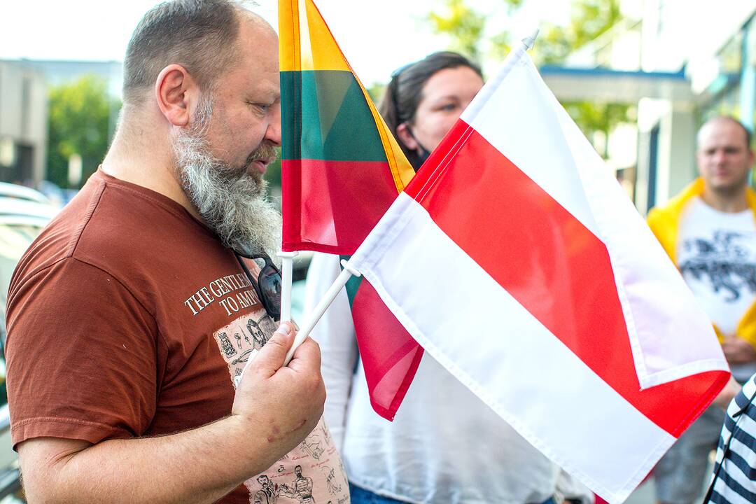 Baltarusių protesto palaikymo akcijos Vilniuje