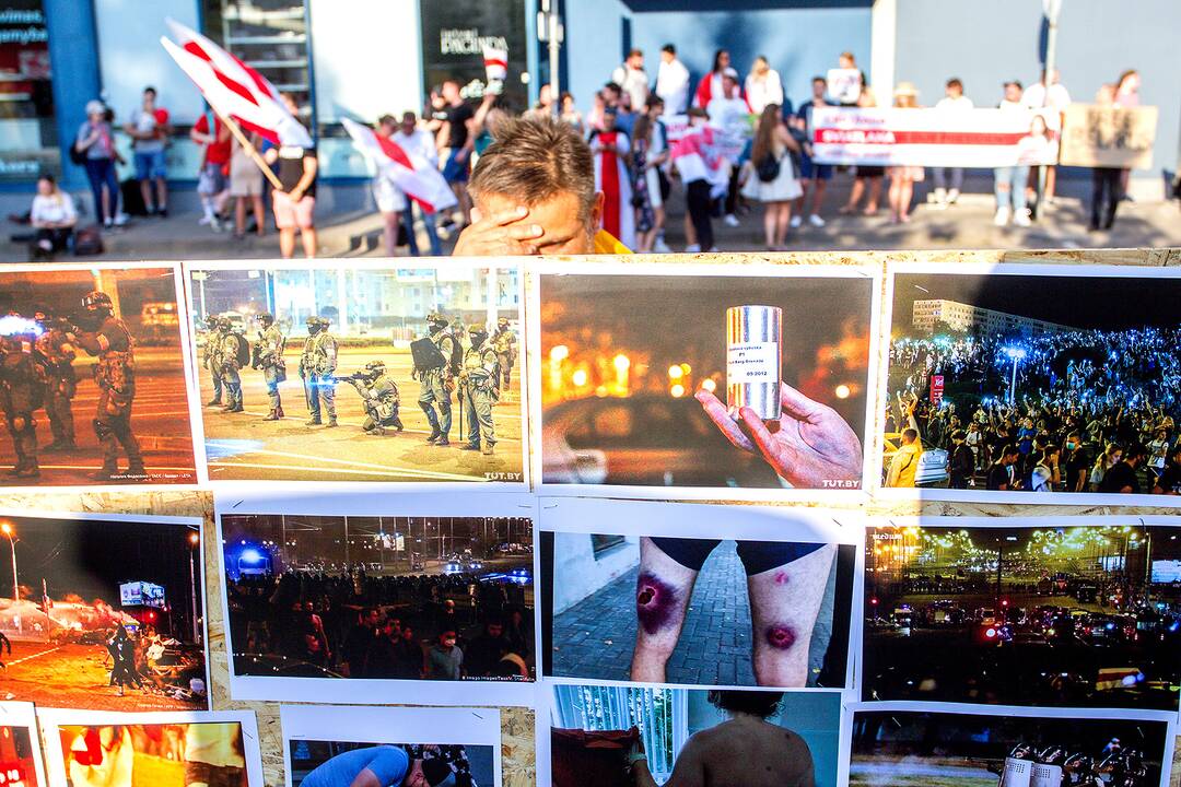 Baltarusių protesto palaikymo akcijos Vilniuje