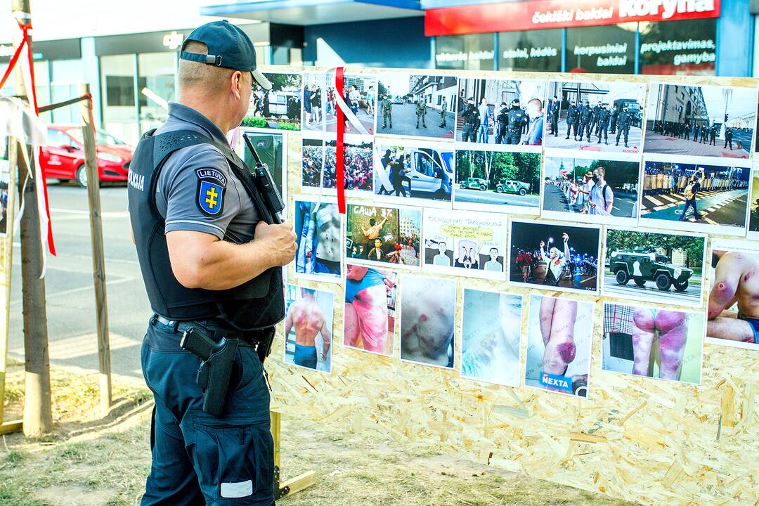 Baltarusių protesto palaikymo akcijos Vilniuje