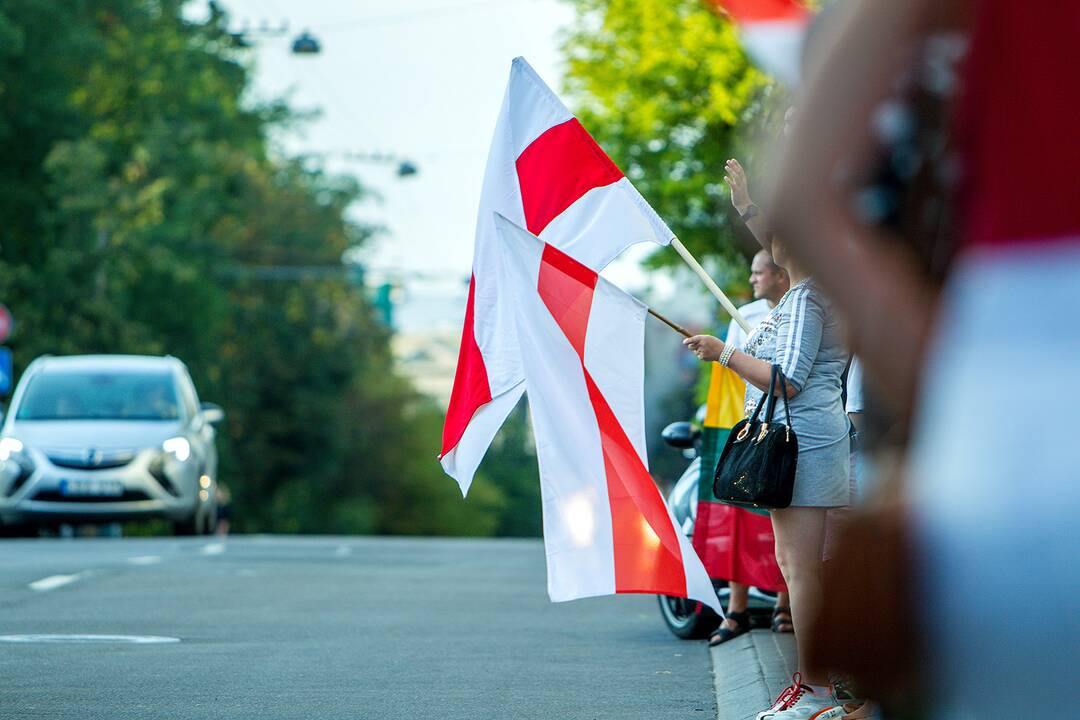 Baltarusių protesto palaikymo akcijos Vilniuje