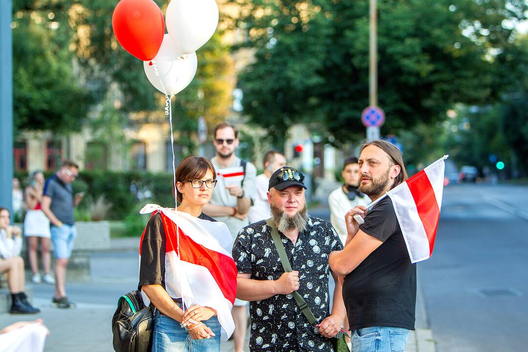 Baltarusių protesto palaikymo akcijos Vilniuje