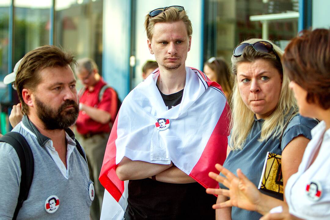 Baltarusių protesto palaikymo akcijos Vilniuje