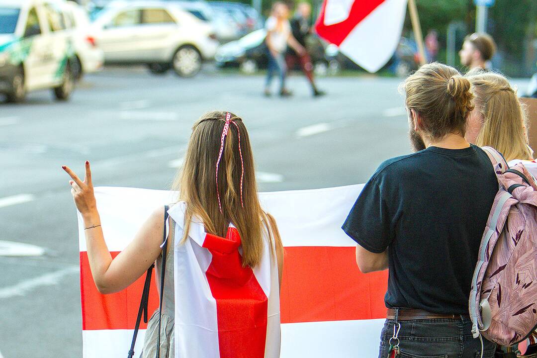 Baltarusių protesto palaikymo akcijos Vilniuje