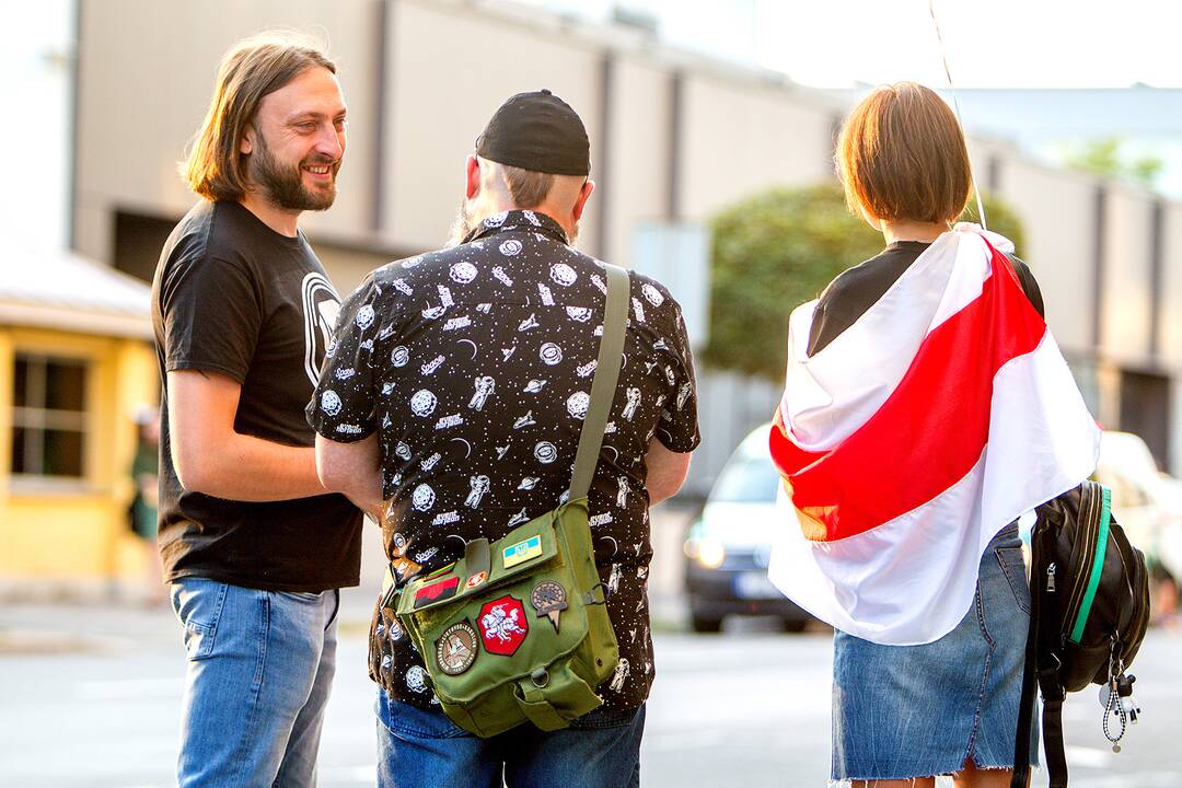 Baltarusių protesto palaikymo akcijos Vilniuje