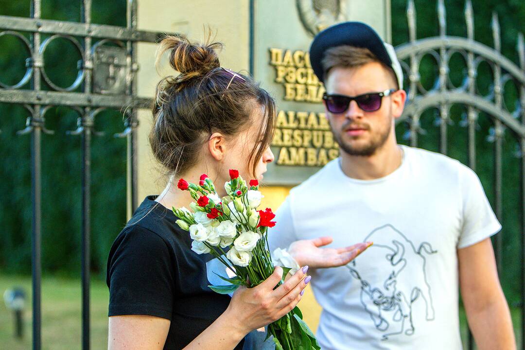 Baltarusių protesto palaikymo akcijos Vilniuje
