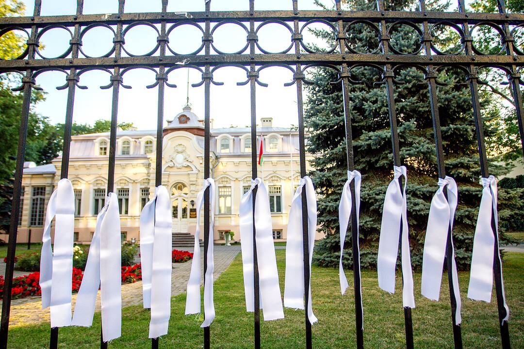 Baltarusių protesto palaikymo akcijos Vilniuje