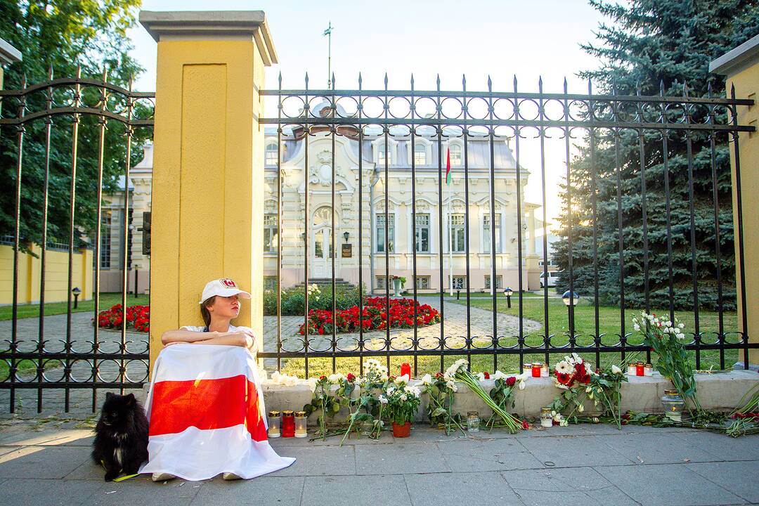 Baltarusių protesto palaikymo akcijos Vilniuje