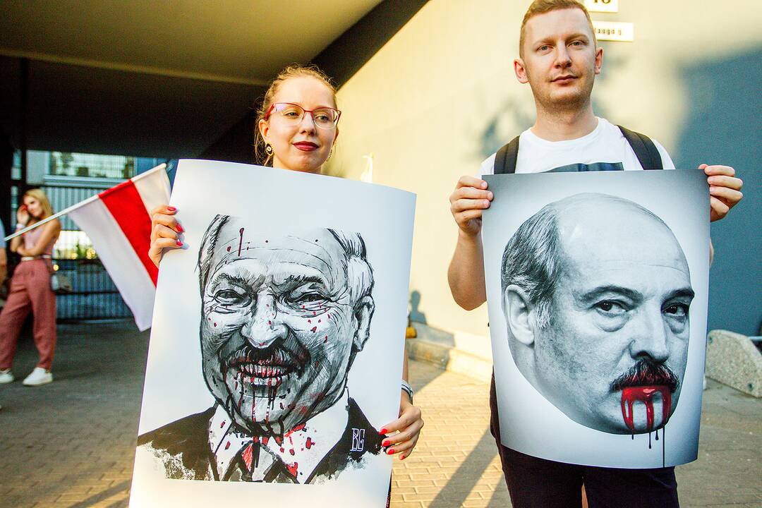 Baltarusių protesto palaikymo akcijos Vilniuje