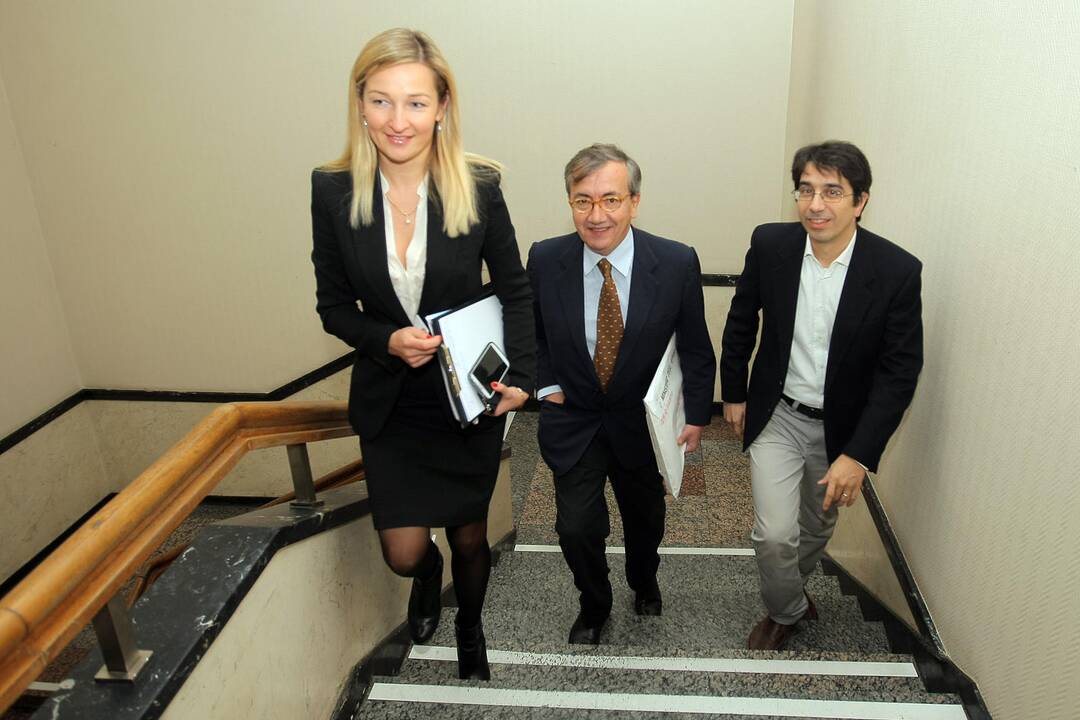 Kauno miesto vadovai susitiko su Italijos ambasadoriumi S.T. de Marchio ir profesoriumi S.Lanza.
