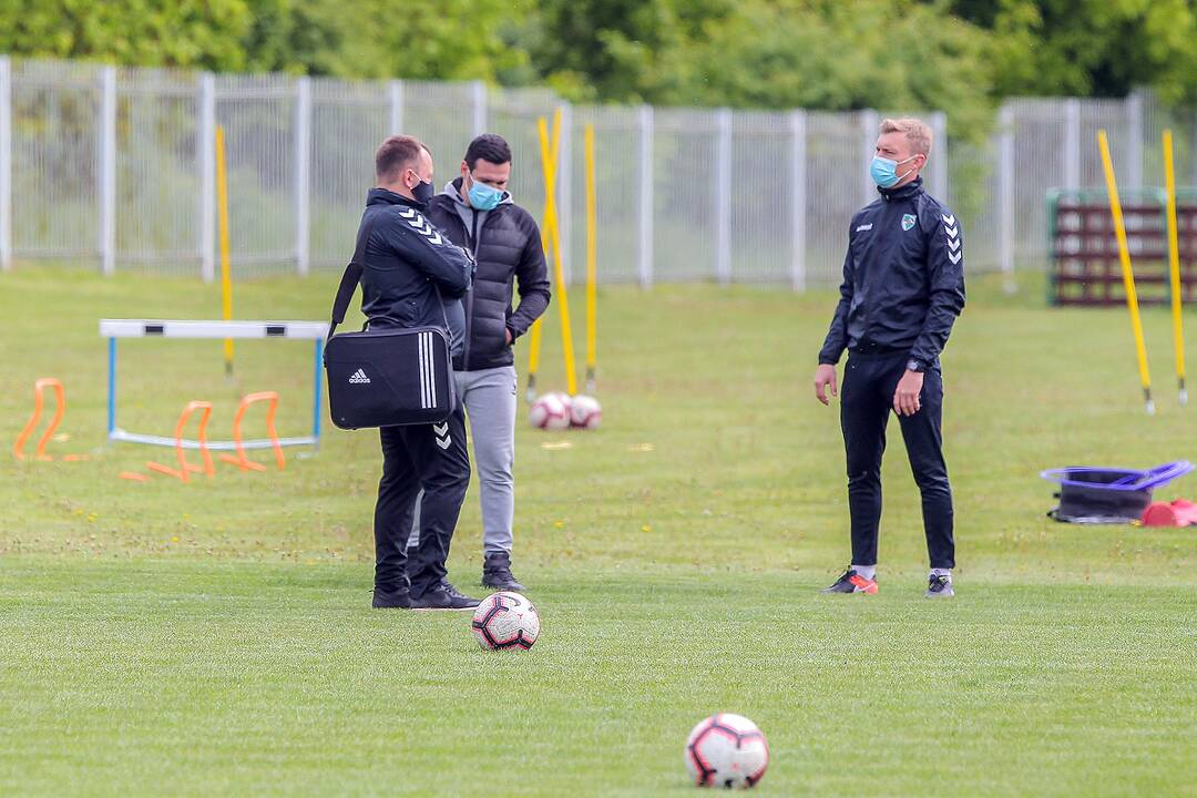 „Kauno Žalgirio“ futbolininkų treniruotė