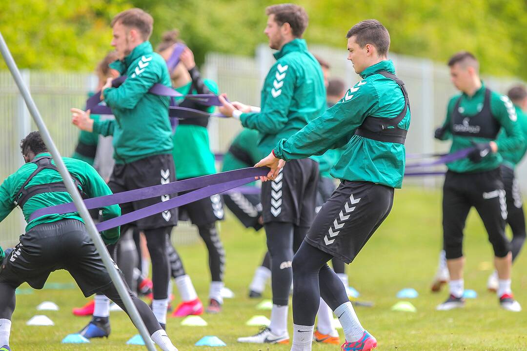 „Kauno Žalgirio“ futbolininkų treniruotė