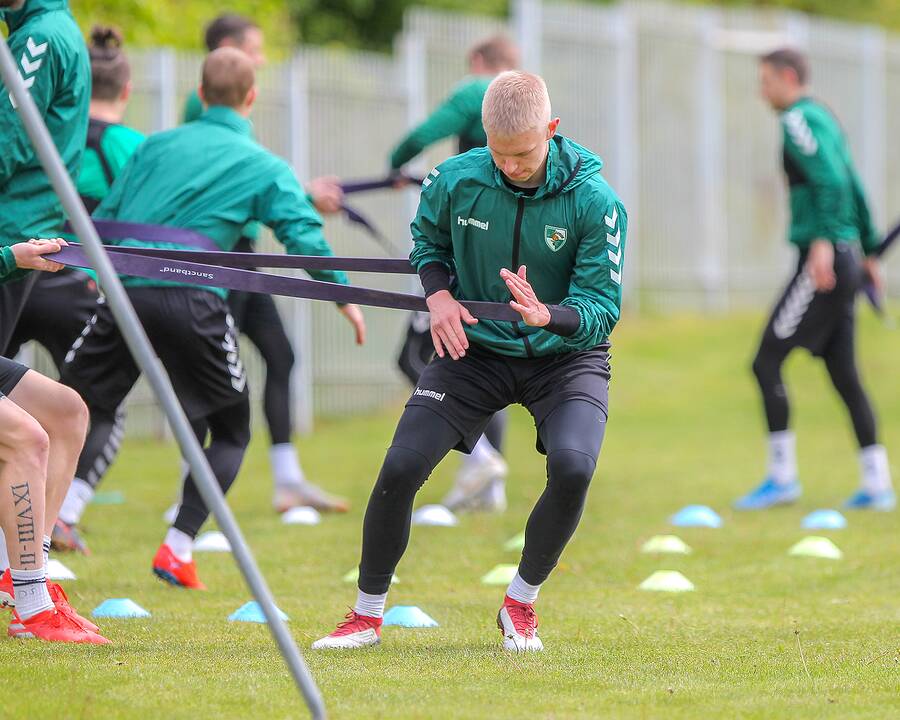 „Kauno Žalgirio“ futbolininkų treniruotė