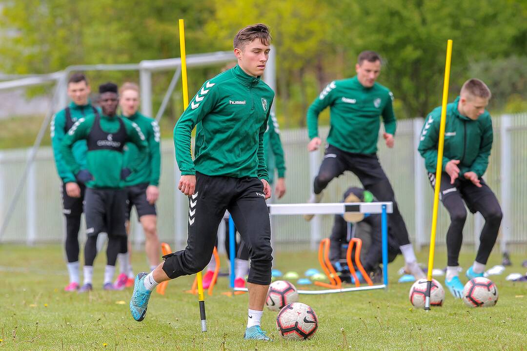 „Kauno Žalgirio“ futbolininkų treniruotė