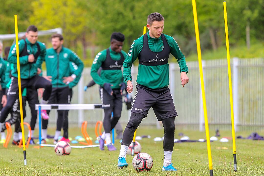 „Kauno Žalgirio“ futbolininkų treniruotė