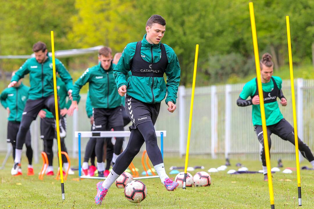 „Kauno Žalgirio“ futbolininkų treniruotė