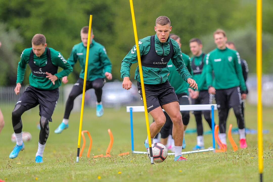 „Kauno Žalgirio“ futbolininkų treniruotė