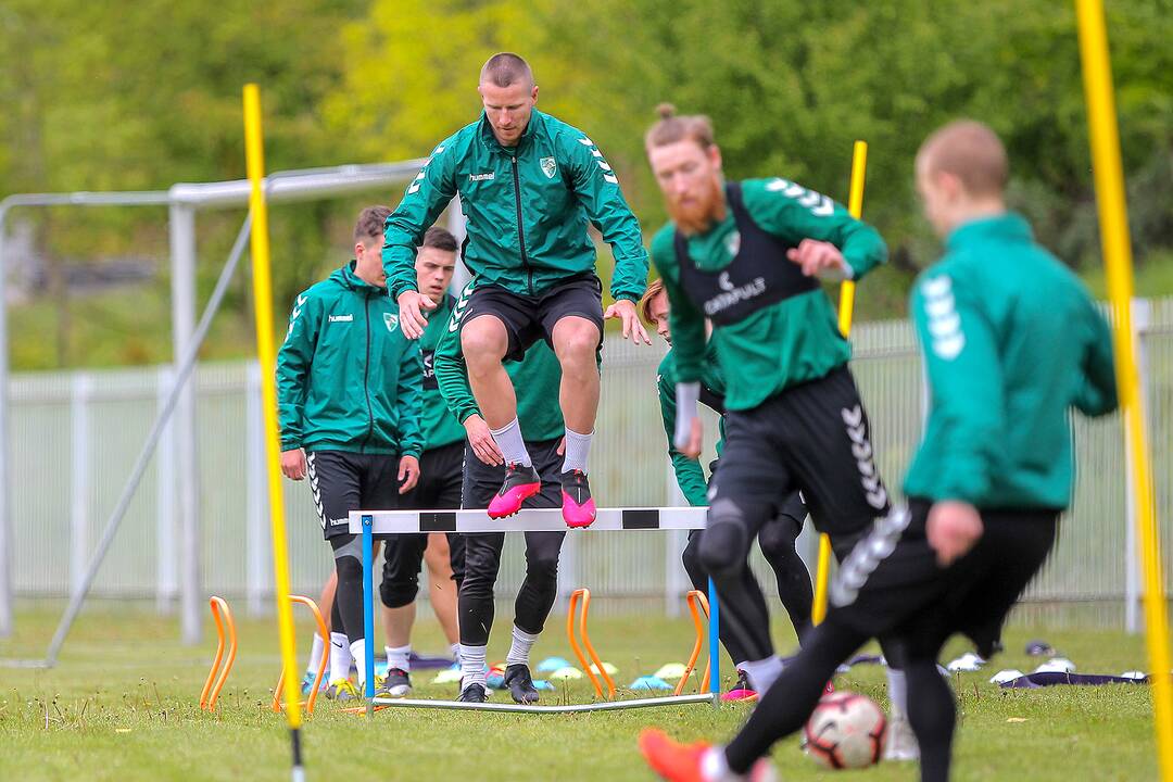 „Kauno Žalgirio“ futbolininkų treniruotė