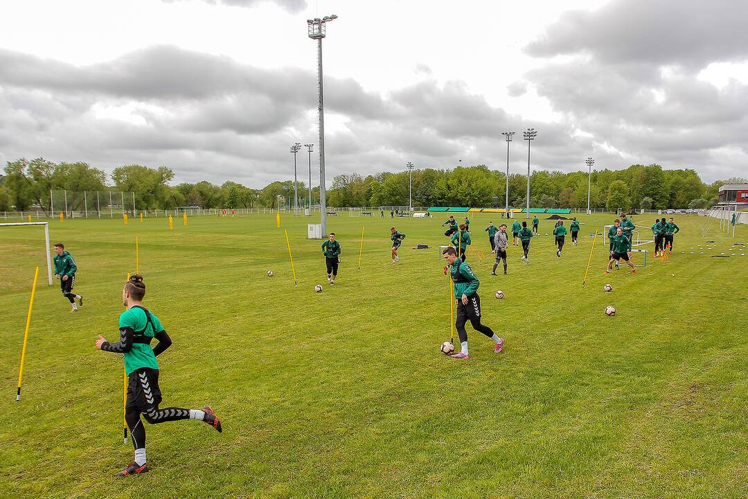 „Kauno Žalgirio“ futbolininkų treniruotė