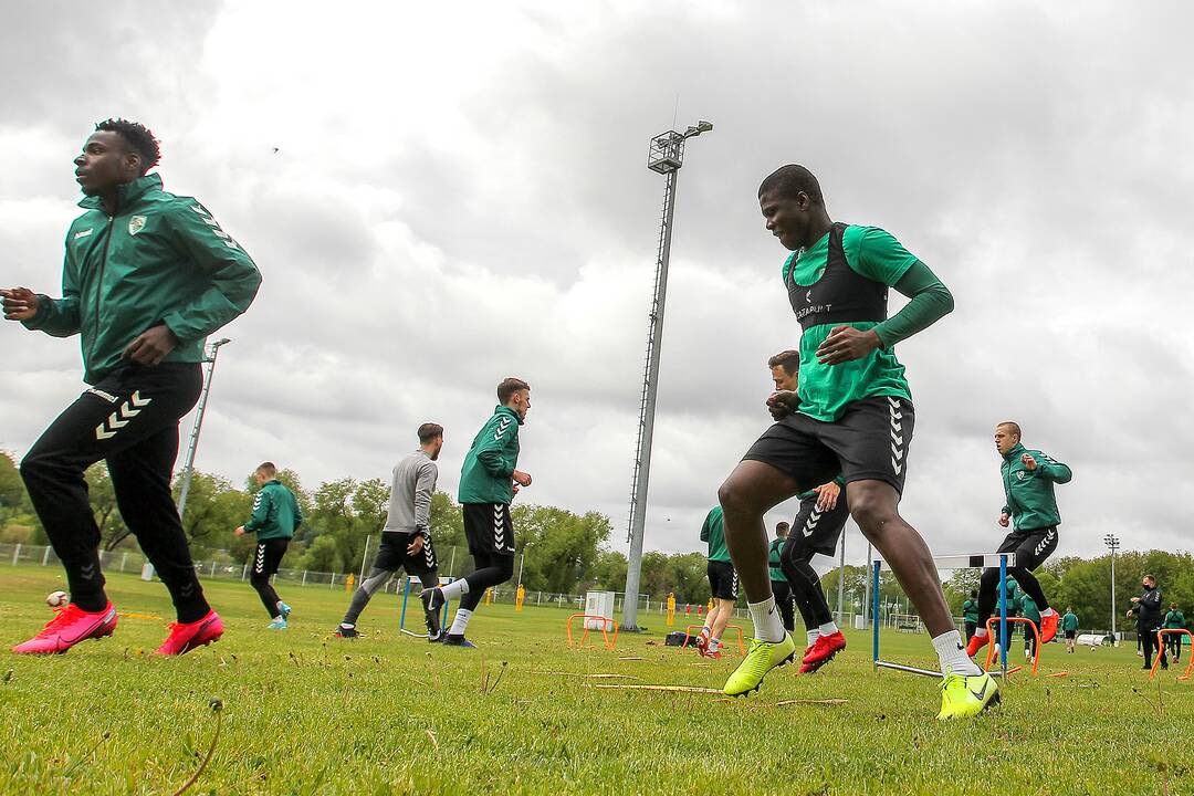 „Kauno Žalgirio“ futbolininkų treniruotė