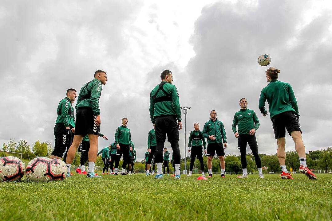 „Kauno Žalgirio“ futbolininkų treniruotė