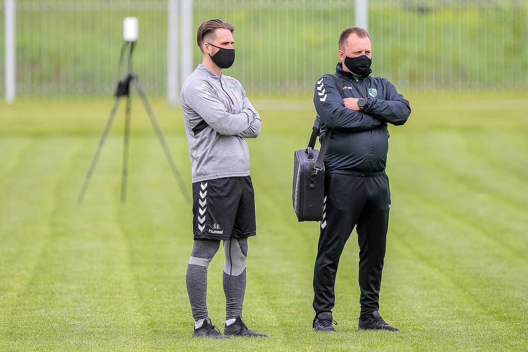 „Kauno Žalgirio“ futbolininkų treniruotė
