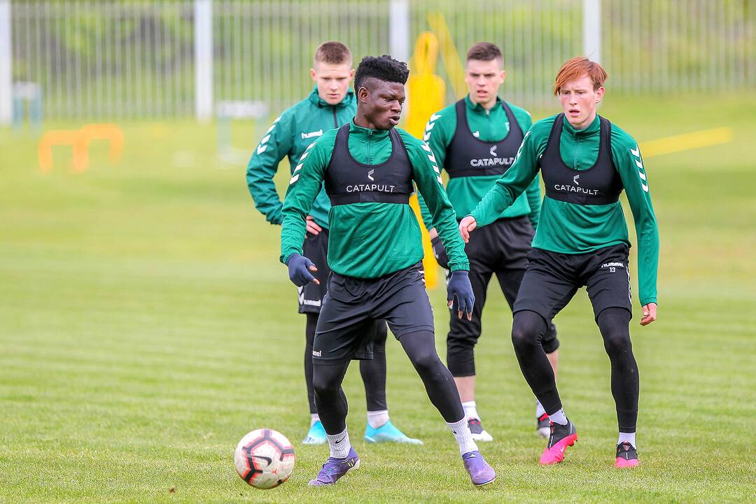 „Kauno Žalgirio“ futbolininkų treniruotė