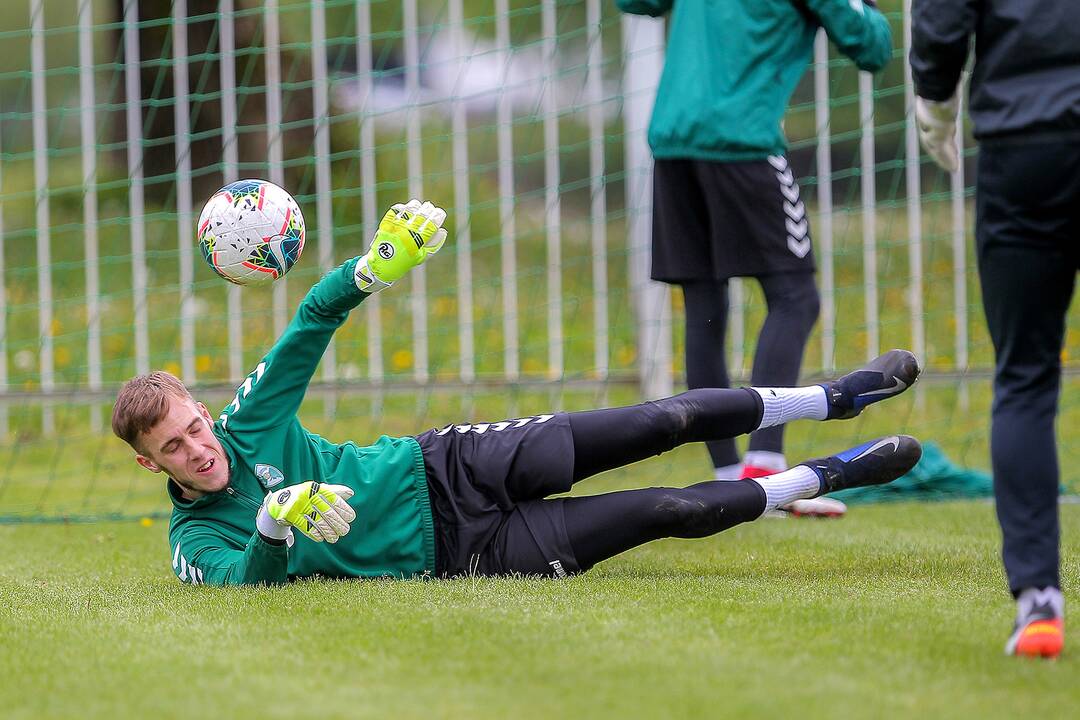 „Kauno Žalgirio“ futbolininkų treniruotė