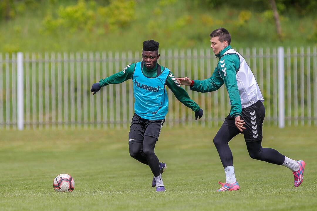 „Kauno Žalgirio“ futbolininkų treniruotė