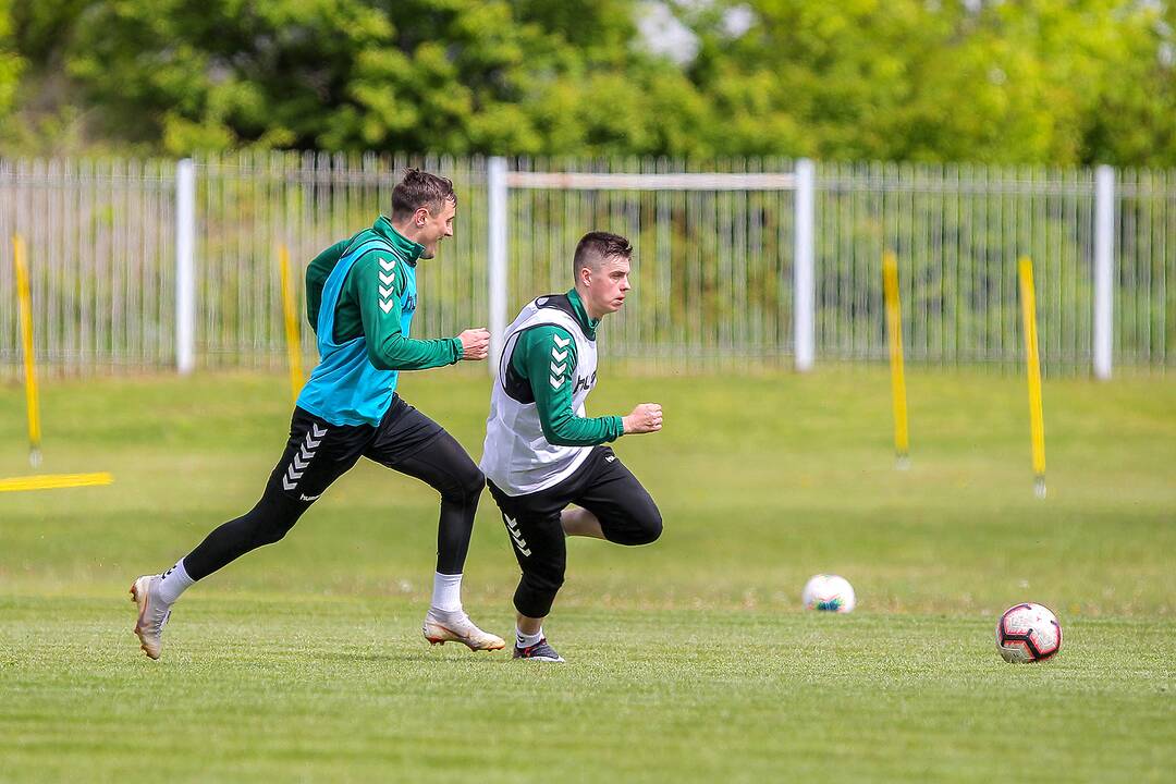 „Kauno Žalgirio“ futbolininkų treniruotė