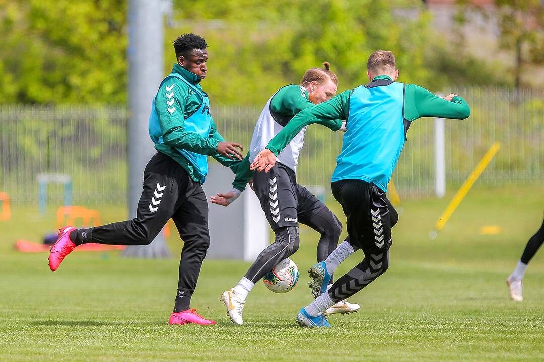 „Kauno Žalgirio“ futbolininkų treniruotė
