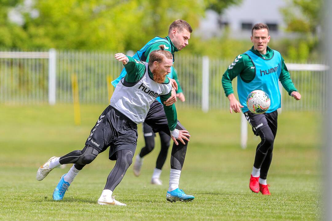 „Kauno Žalgirio“ futbolininkų treniruotė