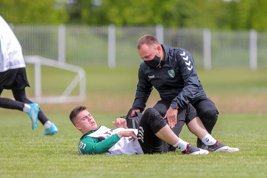 „Kauno Žalgirio“ futbolininkų treniruotė