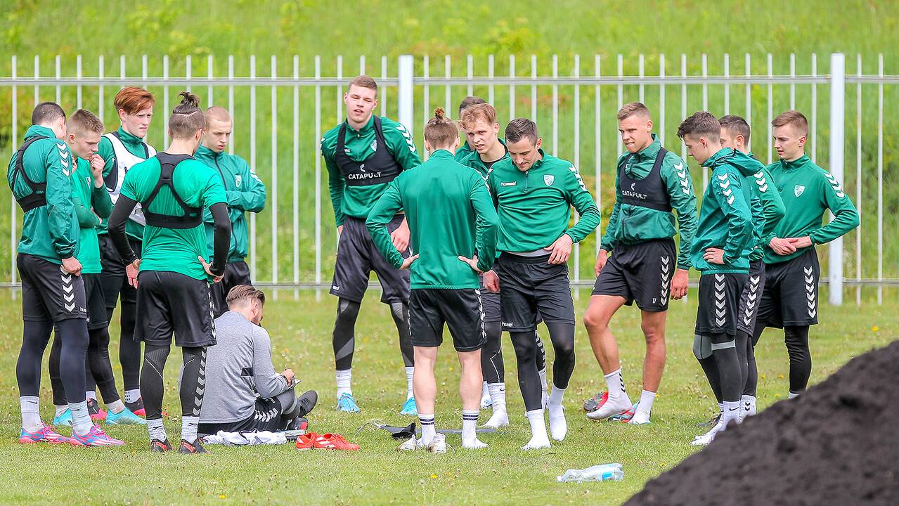 „Kauno Žalgirio“ futbolininkų treniruotė