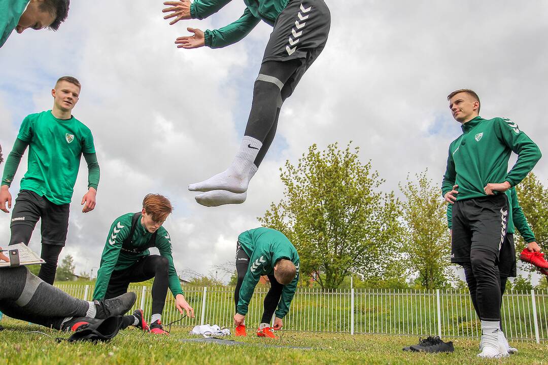 „Kauno Žalgirio“ futbolininkų treniruotė