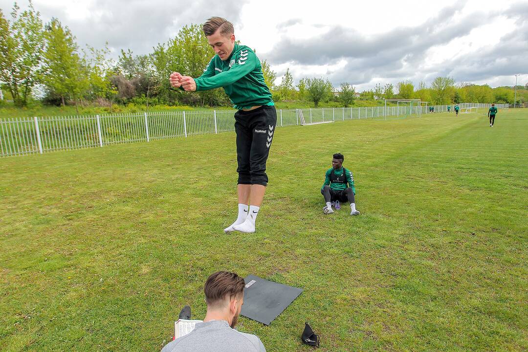 „Kauno Žalgirio“ futbolininkų treniruotė
