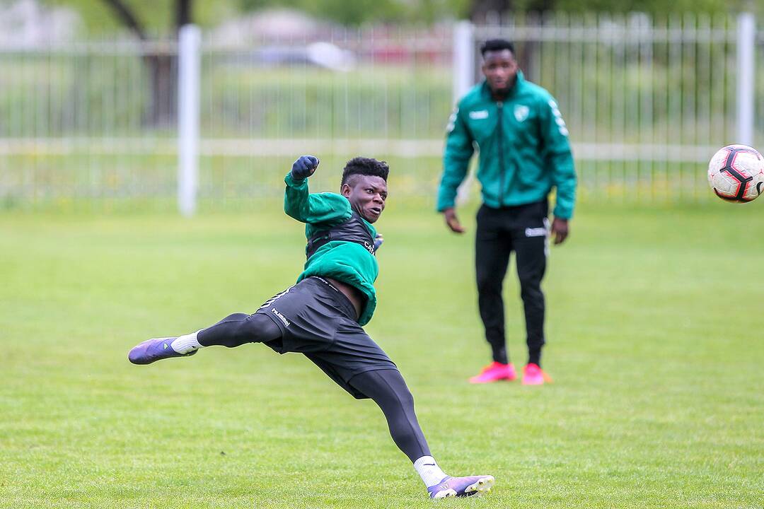 „Kauno Žalgirio“ futbolininkų treniruotė