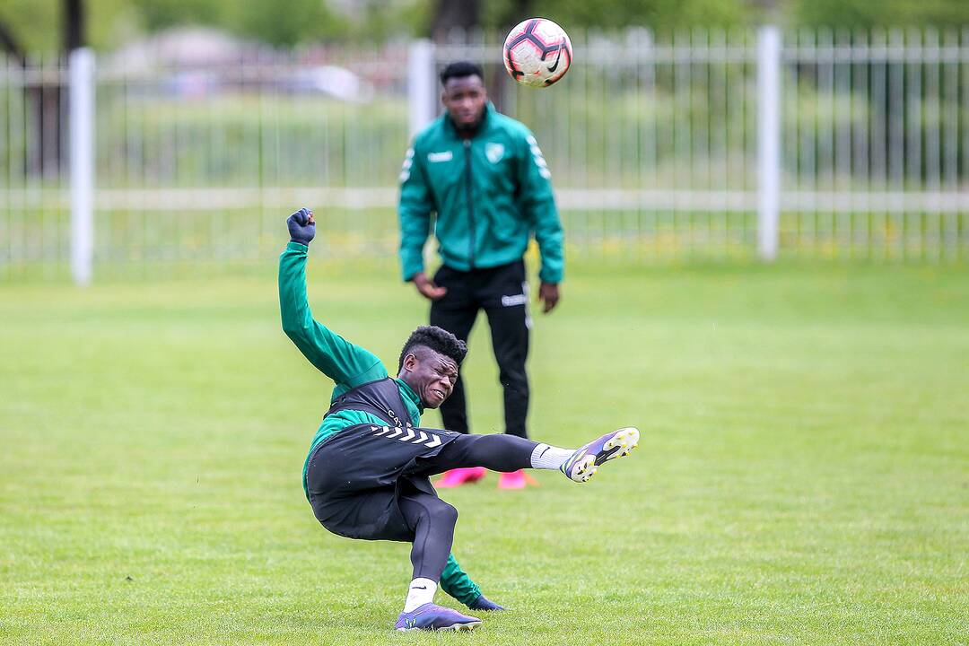 „Kauno Žalgirio“ futbolininkų treniruotė