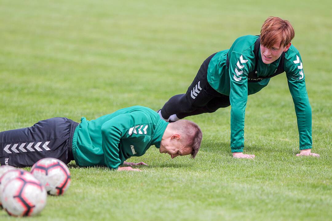 „Kauno Žalgirio“ futbolininkų treniruotė
