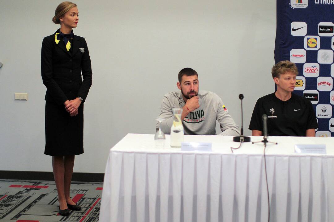 Lietuvos krepšinio rinktinės spaudos konferencija